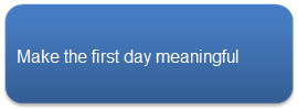 Make the first day meaningful
